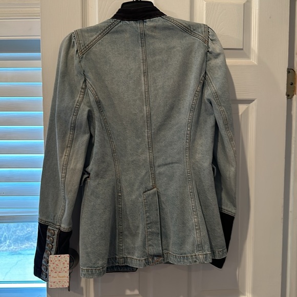 Free People Military Jean Jacket XS NWT - Picture 5 of 5